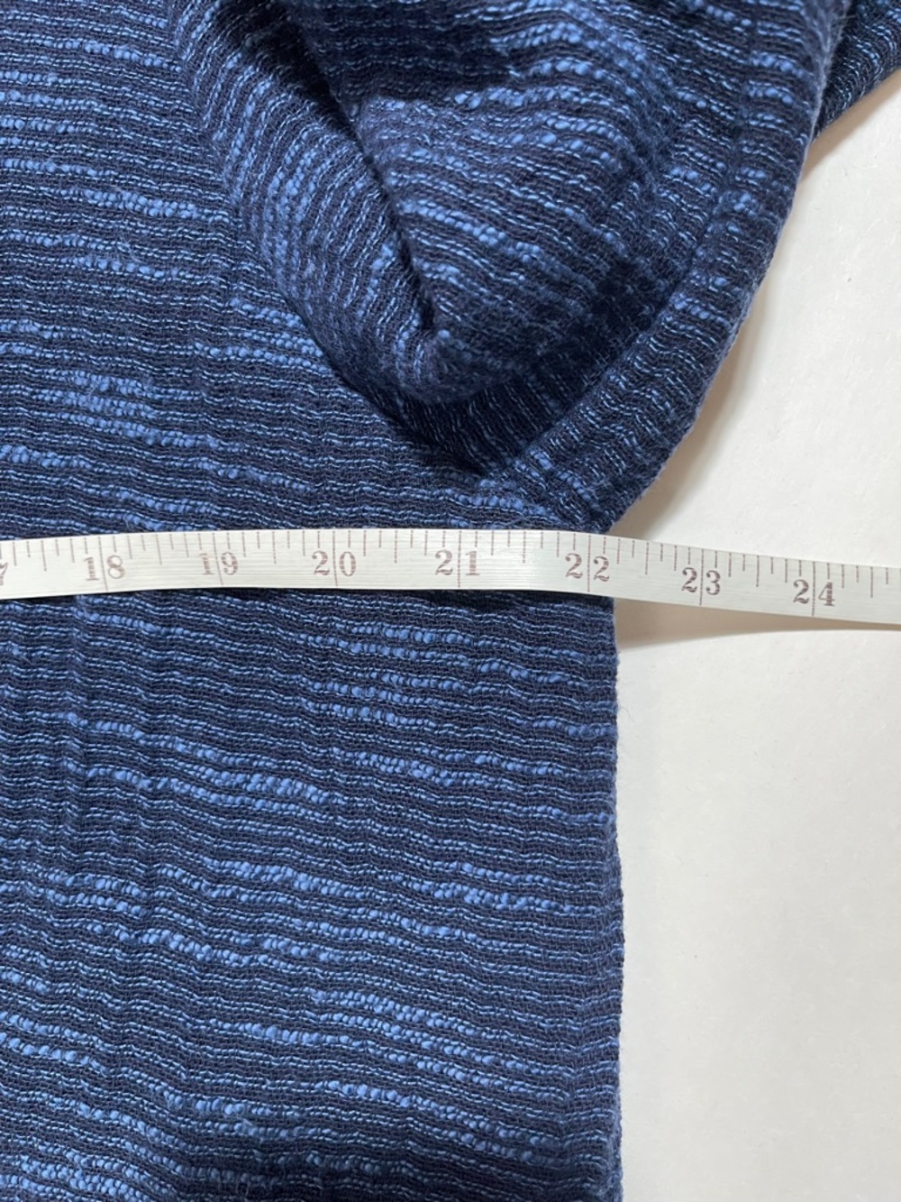Eileen Fisher Marbled Navy Textured Boxy Architectural Minimalist Lagenlook XL - Picture 8 of 10